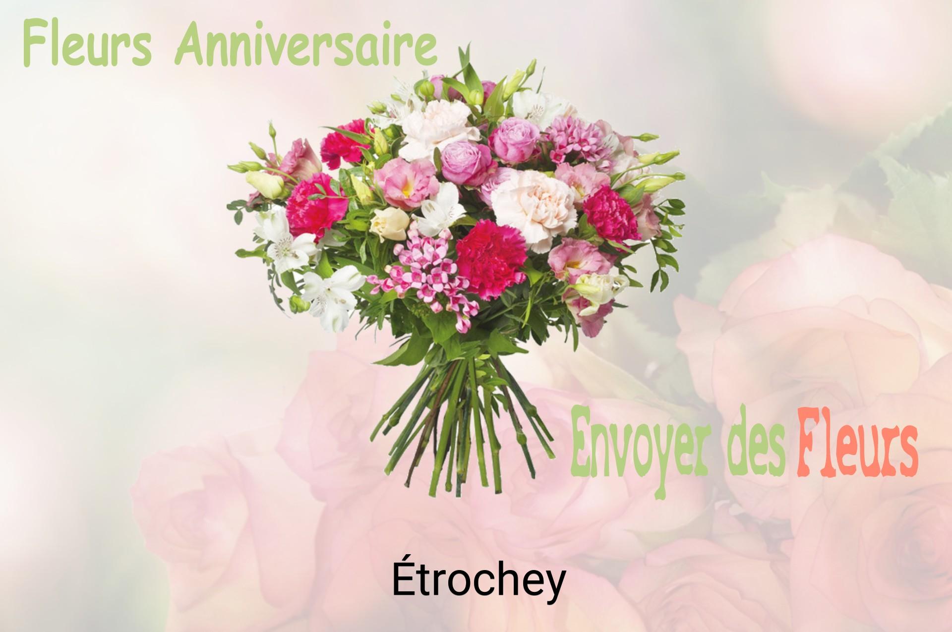 Bouquet de fleurs d’anniversaire livré à Étrochey